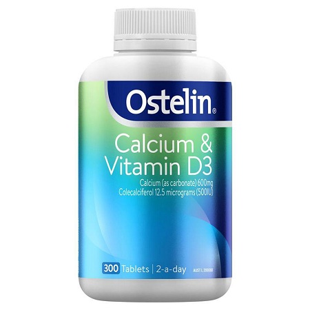Viên uống Ostelin Calcium & Vitamin D3 300 viên của Úc mẫu mới