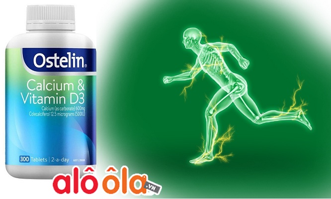 Viên uống Ostelin Calcium & Vitamin D3 300 viên của Úc mẫu mới