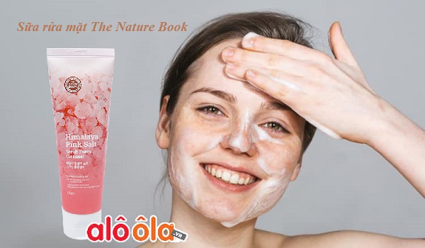 Sữa rửa mặt muối hồng Himalaya The Nature Book Himalaya Pink Salt Scrub Foam Cleaneser