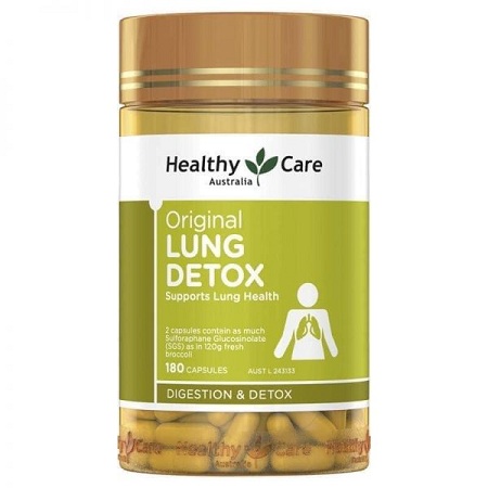 Thải độc phổi Healthy Care Original Lung Detox 180 viên