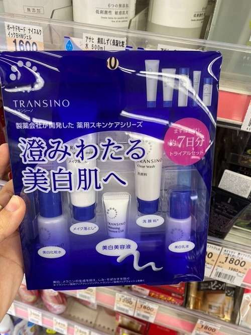 Set Transino mini 5 món 7 ngày trị nám dưỡng trắng da của Nhật