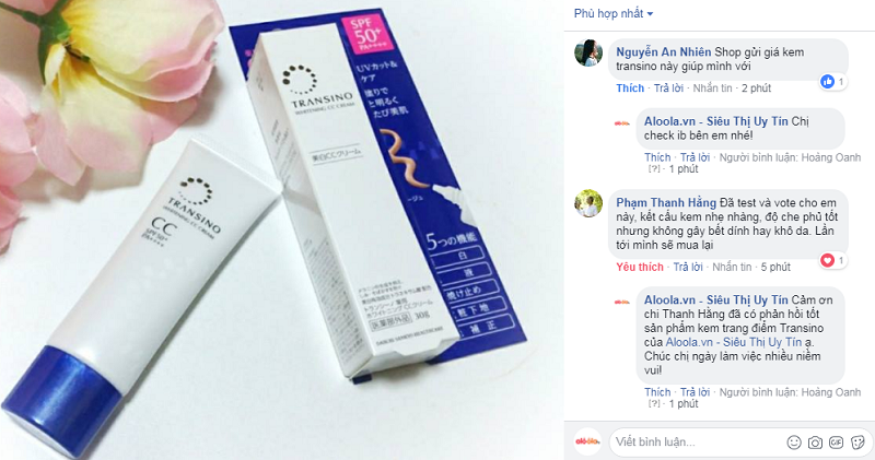 Review Kem Trang Điểm Dưỡng Trắng Transino Whitening CC Cream