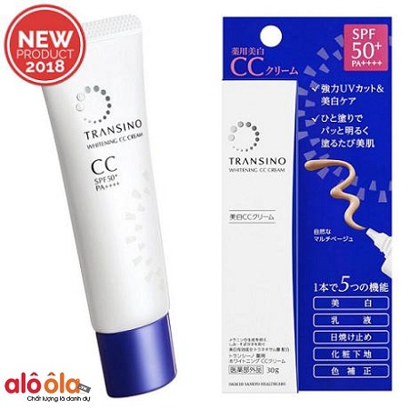 Review Kem Trang Điểm Dưỡng Trắng Transino Whitening CC Cream