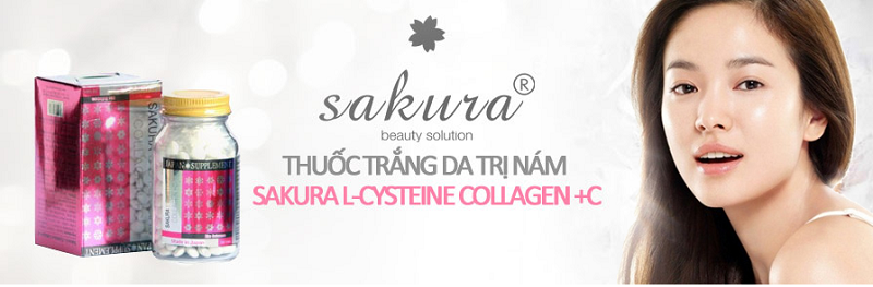 tác dụng của viên uống Sakura L Cystine Collagen C