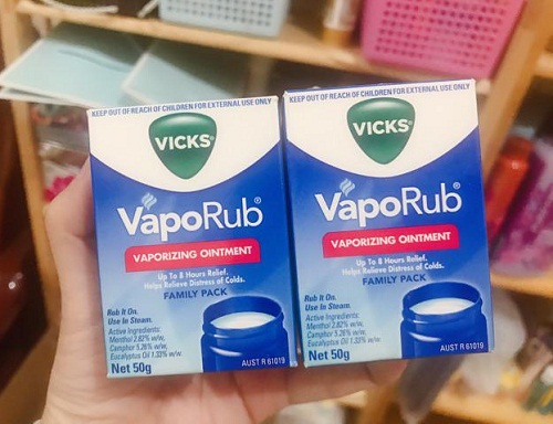 vick vaporub vaporizing vintment  giúp làm ấm cho cơ thể