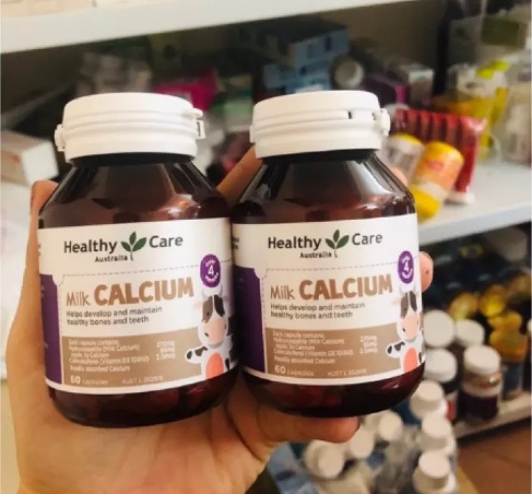 healthy care milk calcium 60 viên
