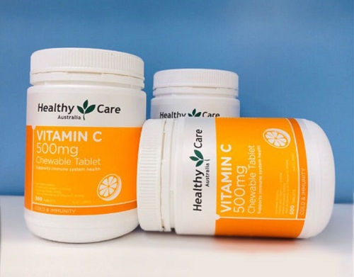 healthy care vitamin c 500mg úc hộp 500 viên