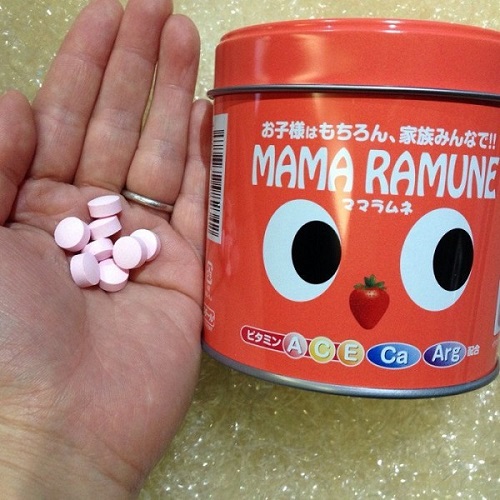 kẹo cho trẻ biếng ăn mama ramune nhật bản 200 viên