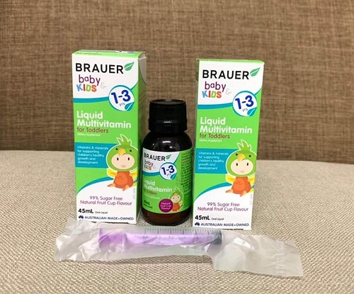 brauer baby & kids liquid multivitamin for toddlers an toàn cho sức khỏe bé yêu