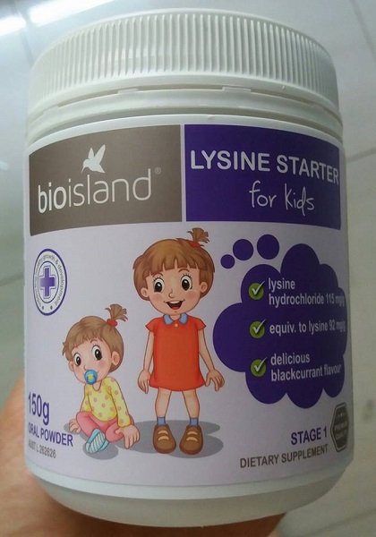 Bột tăng chiều cao Bio Island Lysine Starter cho trẻ dưới 6 tuổi