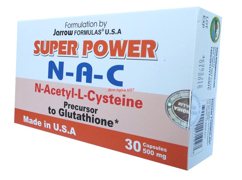 Super power NAC - Viên uống Hỗ trợ điều trị điều trị các bệnh gan