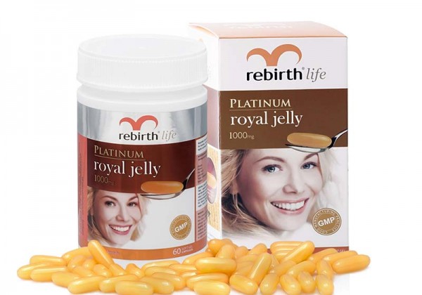 Viên uống sữa ong chúa Rebirth Platinum Royal Jelly 